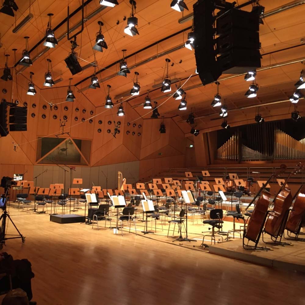 Orchesterproduktion beim Hessischen Rundfunk