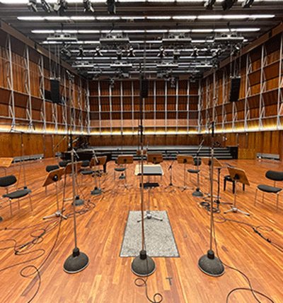 Musikproduktion , Innenaufnahme, Farbfoto
